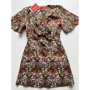 La DoubleJ Women's Peek-a-Boo Mini Dress Medium Made Italy